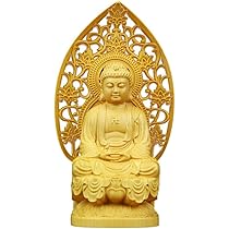 Amazon｜仏像 木彫り 釈迦如来座像 柘植の木 (曹洞宗・臨済宗